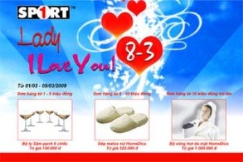 Sport1 khuyến mại nhân dịp 8/3